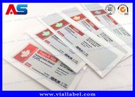 Peptide Vial Labels Of 10ml Glass Vials , Custom Peptide Sticker Printing