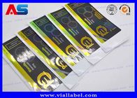 Laser 10ml Vial Labels Custom Waterproof Labels For Products Embossing / Gold Foil
