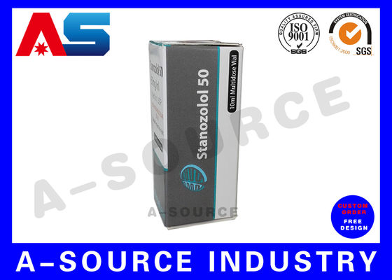 কাস্টমাইজড হলোগ্রাম ভায়াল স্টোরেজ বক্স প্রিন্টিং ১০ মিলি ভায়াল বক্স এবং প্যাকেজিং / ছোট প্যাকেজিং বক্স