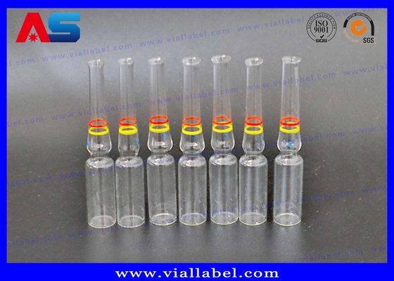 CMYK প্রিন্টিং 1ml গ্লাস অ্যাম্পুলস ইনজেকশন অয়েল / ফার্মাসিউটিক্যালের জন্য