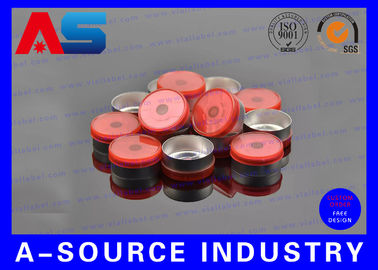 রেড অ্যালুমিনিয়াম 20mm ফ্লিপ অফ ক্যাপ রসায়ন ফার্মাসিউটিক্যাল অ্যালুমিনিয়াম বোতল ক্যাপ কাস্টম তৈরি গ্রহণ