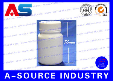 60 মিলি পিই ক্যাপসুল প্লাস্টিকের পিল বোতল 70mm * 27mm সুরক্ষা সংবেদনশীল সীল সঙ্গে প্লাস্টিকের ঔষধ বোতল