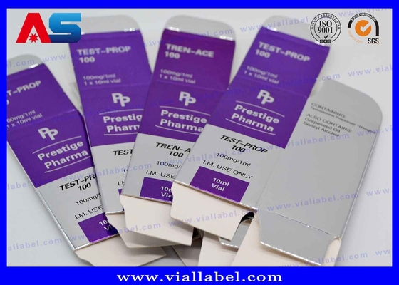 ওষুধের বোতল পিল প্যাকেজিং 10ml Vial Box For Medical Pack রৌপ্য ফার্মাসিউটিক্যাল প্যাকেজিং বক্স