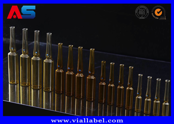 তরলের জন্য 1ml 2ml 3ml 4ml 5ml 10ml 20ml অ্যাম্বার ইনজেকশন বোতল