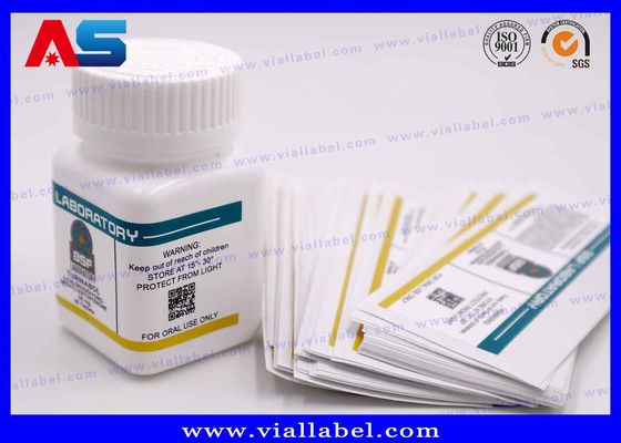 মৌখিক ট্যাবলেটের জন্য প্লাস্টিকের চাইল্ডপ্রুফ ক্লিয়ার পিল বোতল শক্তিশালী আঠালো জলরোধী