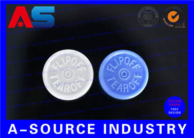 Pharmaceutical 10ml Bottle Flip Off Caps Engraved Custom Logo Flip Top Cap