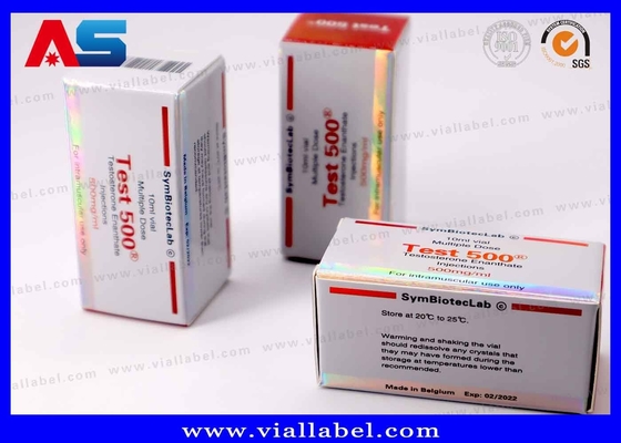 10 মিলি বোতল বাক্স টেস্ট 500 লেজার হলোগ্রাফিক লোগো ওয়াটারপ্রুফ গ্লোসি ল্যাক কাস্টমাইজড