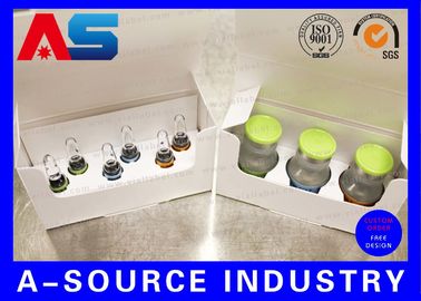 কাস্টম হলোগ্রাম প্রিন্টিং 2ml Vial স্টোরেজ বাক্স পেপটাইডস BPC সঙ্গে 10 x 2ml প্লাস্টিক ট্রে