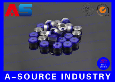 গ্লাস ভ্যালু অ্যালুমিনিয়াম ক্যাপ সঙ্গে রাবার stopper জন্য 10ml / 2ml বোতল electroplating কালো