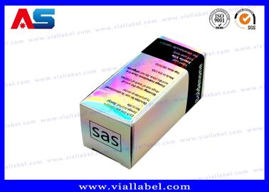 লেজার হলোগ্রাফিক 30mL বোতল বাক্স কার্ডবোর্ড কাগজ / পিইটি / পিভিসি উপাদান ঔষধ প্যাকেজিং বক্স