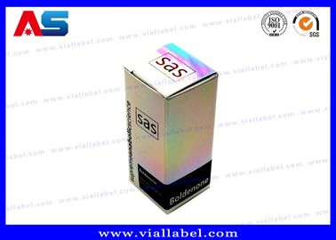 ভায়ালের জন্য বাক্স হলোগ্রাফিক ছোট 10 মিলি ভায়াল বাক্স / ইকো-ফ্রেন্ডলি ফার্মাসিউটিক্যাল প্যাকেজিং বাক্স