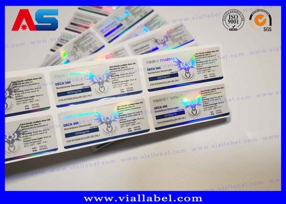 10ml / 2ml / 15ml শিশির জন্য ফার্মাসিউটিক্যাল স্টেরয়েড স্টিকার