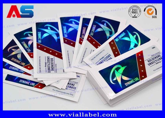 Removable Pharmaceutical Bottle 10ml Vial Labels  Hologram Printing