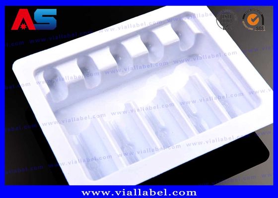 হোয়াইট পিইটি 5 2 মিলি ampoules Blister Tray প্যাকেজিং ফার্মাসিউটিক্যাল ব্লিস্টার প্যাকেজিং