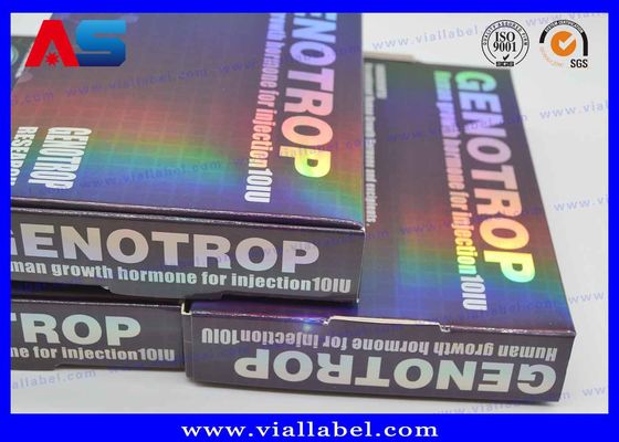 কাস্টম হলোগ্রাম প্রিন্টিং 2ml Vial স্টোরেজ বাক্স পেপটাইডস BPC সঙ্গে 10 x 2ml প্লাস্টিক ট্রে