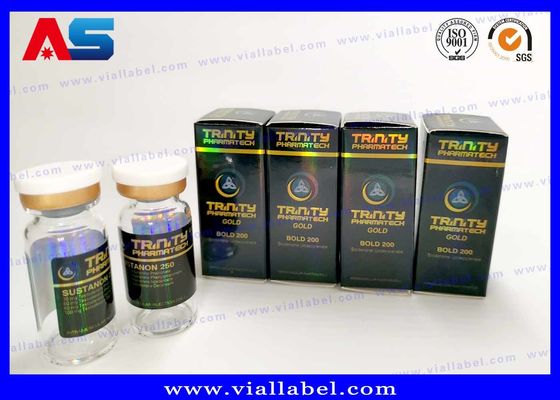 লেজার হলোগ্রাম প্যান্টন রঙ ল্যাবরেটরি ছোট বোতল বাক্স এবং লেবেল বডি বিল্ডিং প্যাকেজিং বাক্স