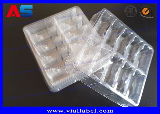 লেবেল সহ 2ml 10 শিশি স্বচ্ছ ফার্মাসিউটিক্যাল ব্লিস্টার প্যাকেজিং