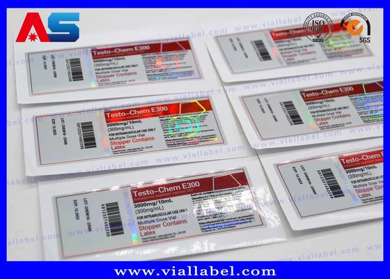 Pharma 10ml Label Hologram Printing Pharmaceutical Packaging For Sterile Injection Bottle