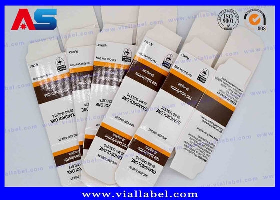 Empty Pharma Carton  10ml Vial Boxes For Glass Bottles Moving Hologram Medicine