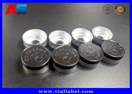 Pharmaceutical 10ml Bottle Flip Off Caps Engraved Custom Logo Flip Top Cap