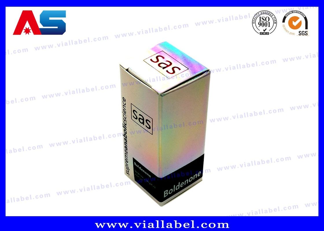 ভায়ালের জন্য বাক্স হলোগ্রাফিক ছোট 10 মিলি ভায়াল বাক্স / ইকো-ফ্রেন্ডলি ফার্মাসিউটিক্যাল প্যাকেজিং বাক্স