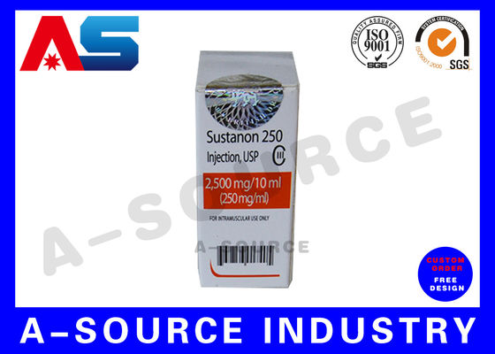 স্টোরেজের জন্য কাস্টমাইজড ISO 9001 ফার্মা 10ml ভায়াল বক্স, পেপটাইড ভায়ালের জন্য নিয়মিত প্রিন্টিং