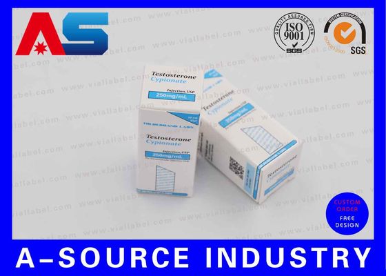 Bodybuilding Undecanoate চকচকে 10ml শিয়াল বক্স, রঙিন মুদ্রণ সঙ্গে মেডিসিন গ্লাস Vials