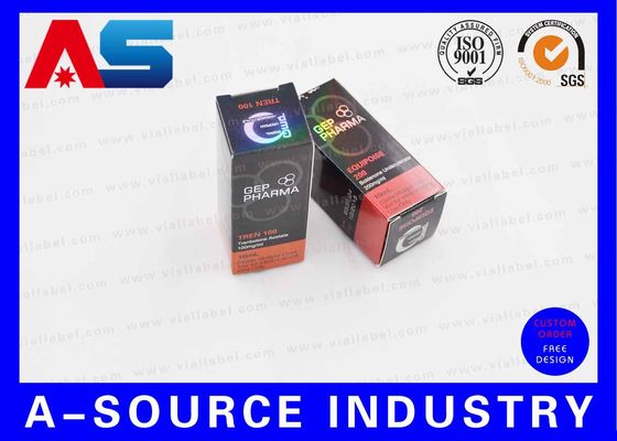 বক্সের জন্য ব্র্যান্ডেড ফার্মাসিউটিক্যাল প্যাকেজিং লেবেল সিএমওয়াইকে প্রিন্টিং প্রফেশনাল ডিজাইন / পেপটাইড ভায়াল